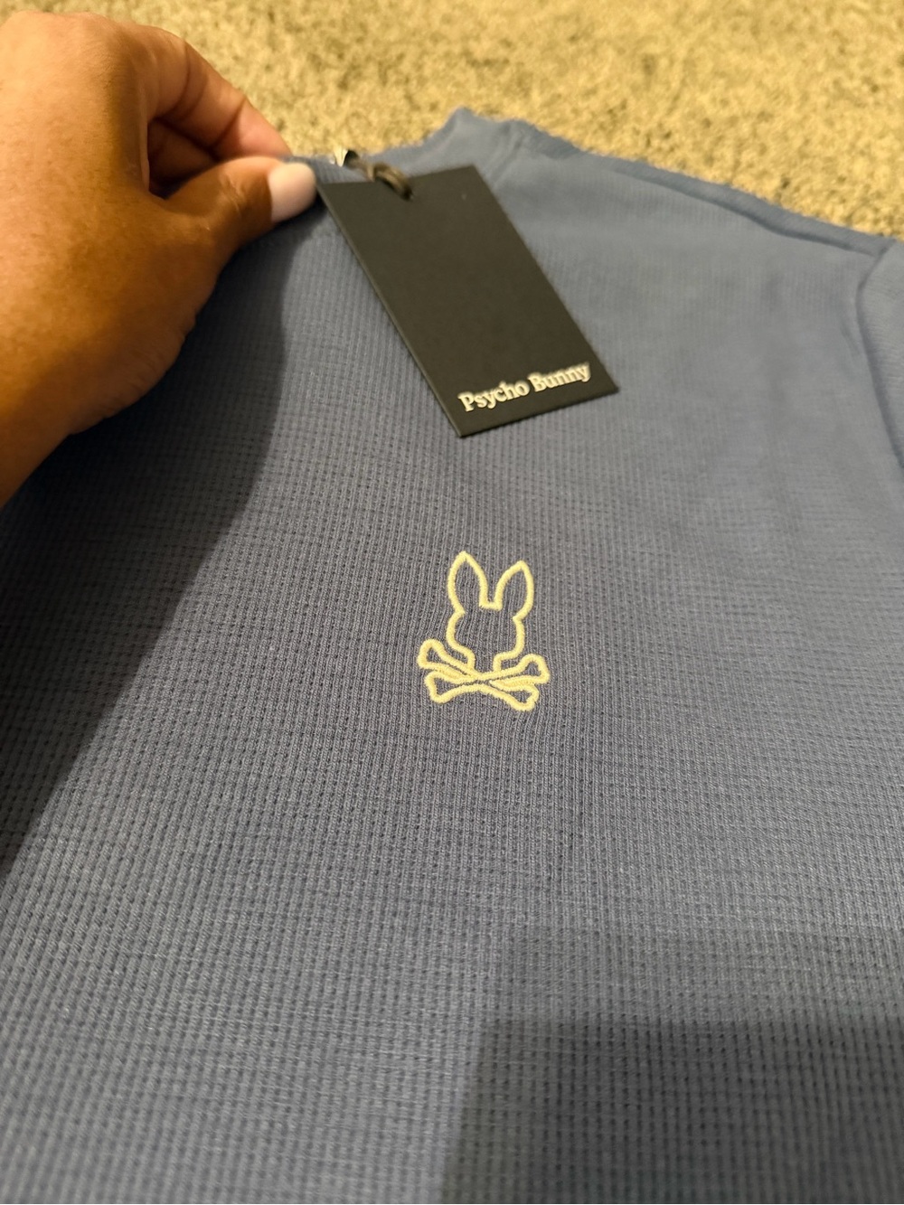 Psycho Bunny Waffle Lounge Long Sleeve Tee - Picture 4 of 7